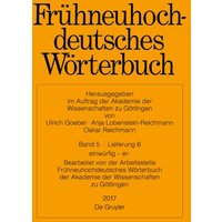 Frühneuhochdeutsches Wörterbuch / einwürfig − er- von De Gruyter Oldenbourg