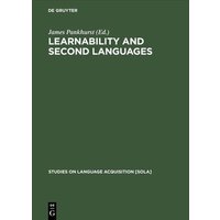 Learnability and second languages von De Gruyter Oldenbourg