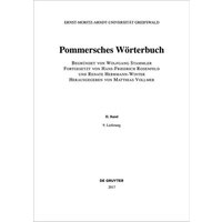 Pommersches Wörterbuch / Pommersches Wörterbuch. BAND II, 9. Lieferung von De Gruyter Oldenbourg