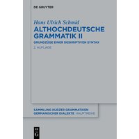 Althochdeutsche Grammatik II von De Gruyter