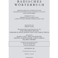 Badisches Wörterbuch / Spießförster ‒ Sprosse(n) von De Gruyter