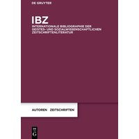 IBZ / 2009 von De Gruyter