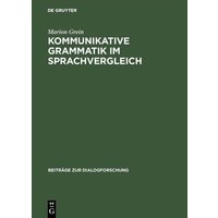 Kommunikative Grammatik im Sprachvergleich von De Gruyter