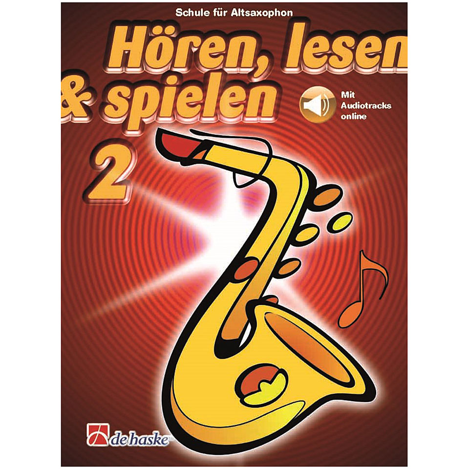 De Haske Hören,Lesen&Spielen Bd. 2 für Altsax Lehrbuch von De Haske