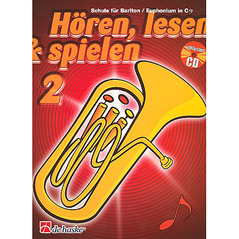 De Haske Hören,Lesen&Spielen Bd. 2 für Baritonhorn/Euphonium in C von De Haske