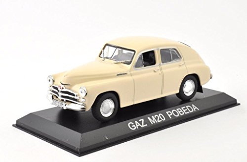 DieCast Metall Modellauto 1:43 Russischer GAZ M20 Pobeda Limousine creme von ZYZYZK