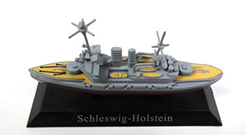 DeAgostini Metallisches Historisches Schiffmodell, Maßstab 1:1250, 1908 Battleship, Glänzend, Tischplatte, Metall von DeAgostini