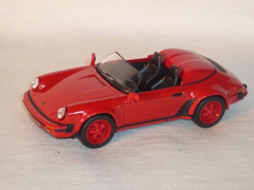 Unbekannt Porsche 911 Carrera Speedster Cabrio 1988 Rot 1/43 De Agostini Modellauto Modell Auto von DeAgostini