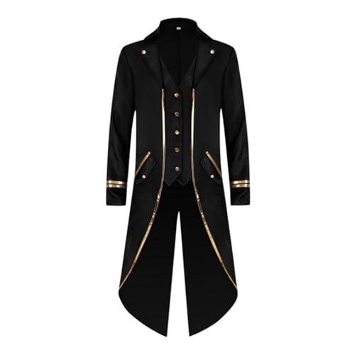 Steampunk Herren Mantel - Gothic Jacke Herren Frack Mittelalter Kleidung Vintage Renaissance Viktorianischen Gehrock Smoking Uniform Mäntel für Männer Halloween Kostüm Cosplay Karneval Party Steampunk Herren Mantel - Gothic Jacke Herren Frack Mittelalter Kleidung Vintage Renaissance Viktorianischen Gehrock Smoking Uniform Mäntel für Männer Halloween Kostüm Cosplay Karneval Party von DeaAmyGline
