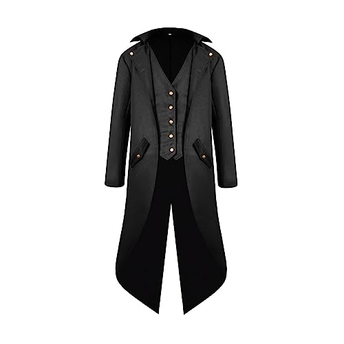 Steampunk Herren Mantel - Gothic Jacke Herren Frack Mittelalter Kleidung Vintage Renaissance Viktorianischen Gehrock Smoking Uniform Mäntel für Männer Halloween Kostüm Cosplay Karneval Party Steampunk Herren Mantel - Gothic Jacke Herren Frack Mittelalter Kleidung Vintage Renaissance Viktorianischen Gehrock Smoking Uniform Mäntel für Männer Halloween Kostüm Cosplay Karneval Party von DeaAmyGline