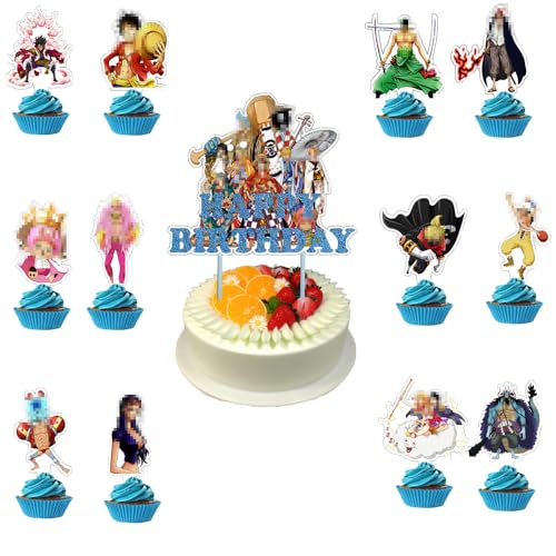 Dekorationen Kuchendekoration Cupcake Toppers Tortendeko Deko Geburtstag Cupcake Toppers Set Kuchen Dekoration Junge Cake Topper für Kinder (B) von DecPtyTa