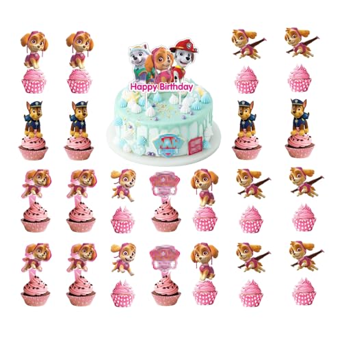 Dekorationen Kuchendekoration Cupcake Toppers Happy Birthday Tortendeko Deko Geburtstag Cupcake Toppers Set Kuchen Dekoration Junge Cake Topper für Kinder (O) von DecPtyTa