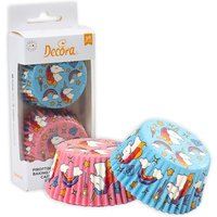 Einhorn Muffinförmchen, 36 Stück in 2 Designs von Decora