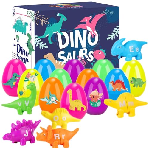 Decorhome Alphabet-Dinosaurier-Matching-Lernspielzeug – Buchstaben-Dinosaurier-Matching-Spiel | Bunte Buchstaben- Und Zahlenrätsel Für Vorschulkinder | Feinmotorik-Lernspielzeug Für Und Mädchen von Decorhome