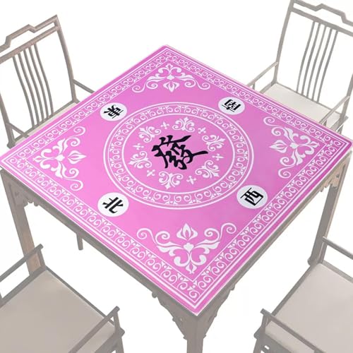 Decorhome Brettspielmatte, Mahjong-Matte - 27 x 27 Zoll rutschfeste Mahjong-Tischdecken | Brettspiel-Tischmatte, Würfelspiel-Tischdecke, Mahjong-Zubehör für Mahjong-Legespiel von Decorhome