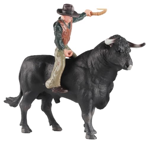 Decorhome Cowboy-Bullenreitspielzeug - Realistische spanische Stierkämpfer-Rinderwaldfiguren,Rodeoes Actionfigur zum Sammeln, Lernspielzeug, Kuchendekoration, Geschenk für Kinder und Kleinkinder von Decorhome