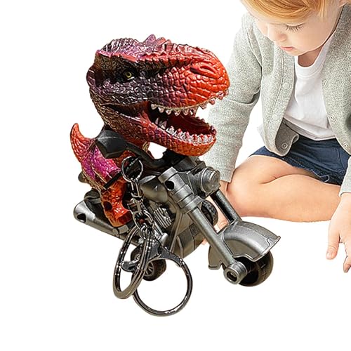 Decorhome Dinosaurier-Spielzeug zum Zurückziehen, Dinosaurier-Spielzeug für Kinder - Kreatives Autospielzeug, Motorradform, Dinosaurier-Spielzeug - Auto Schlüsselanhänger Dinosaurier Junge Spielzeug von Decorhome