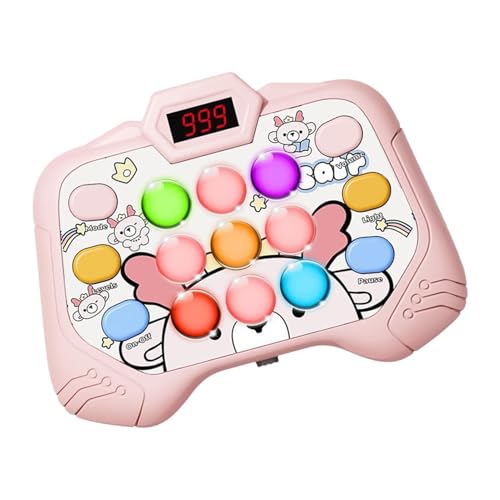 Decorhome Fast Push Bubble Game – Schnelles Push-Elektronisches Pop-Light-Antistress-Spielzeug | Sensorische, Wettbewerbsfähige Spielkonsole Mit Druckknopf | Lustiges Denk-Logik-Puzzle Mit LED-Bildsch von Decorhome