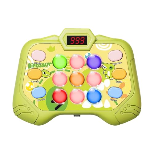 Decorhome Fast Push Bubble Game – Schnelles Push-Elektronisches Pop-Light-Antistress-Spielzeug | Sensorische, Wettbewerbsfähige Spielkonsole Mit Druckknopf | Lustiges Denk-Logik-Puzzle Mit LED-Bildsch von Decorhome