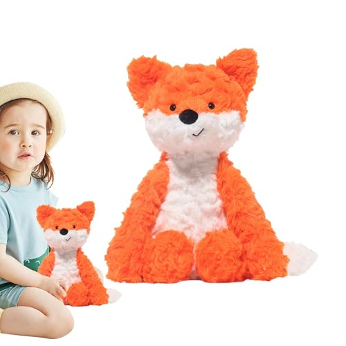 Decorhome Fuchs Stofftier Plüsch,Stofftier Fuchs,Süße Fuchs-Plüschtierpuppe | 10-Zoll-Fuchskissen, Kuscheltier-Begleitpuppe für Kinder, Mädchen, Erwachsene von Decorhome