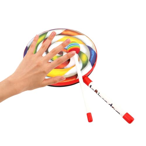 Decorhome Lollipop-Schlagzeug-Set,Kinder-Handpercussion-Handtrommelspielzeug - Langlebiges Vorschulspielzeug, Musikspielzeug zur Hand-Auge-Koordination für Kinder, Mädchen, Vorschullernen ab 3 Jahren von Decorhome