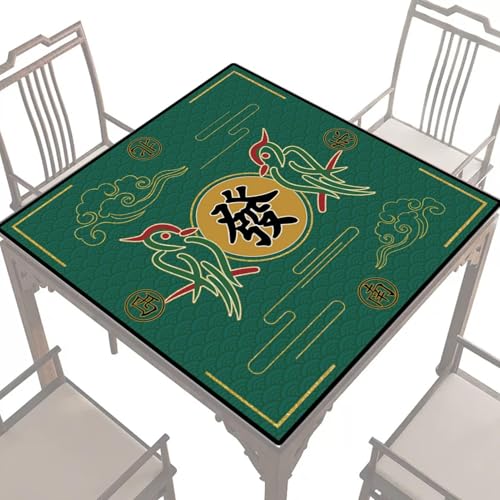 Decorhome Mahjong-Tischmatte, Mahjong-Matte für Tisch, 27 x 27 Zoll Mahjong-Tischdecke zum Kartenspielen, Brettspiel-Tischmatte, Würfelspiel-Tischdecke, Mahjong-Zubehör für Mahjong-Legespiel von Decorhome