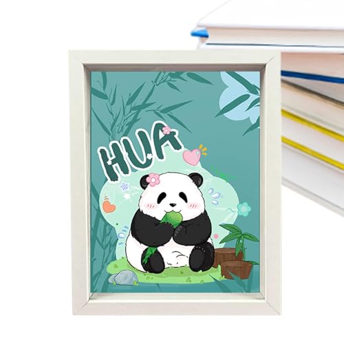 Decorhome Panda-Puzzles,Panda-Puzzles für Erwachsene | Handgefertigte -Lernpuzzles - Niedliche handgefertigte -Panda-Puzzles, Dekoration, kleine Bilderrahmen-Dekoration von Decorhome