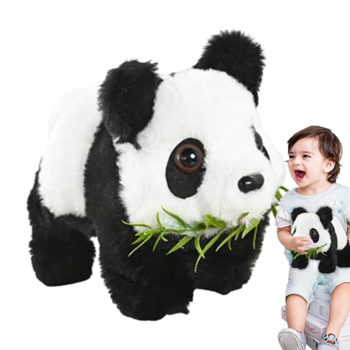 Decorhome Panda Stofftier – Realistische Elektronische Pandafigur Mit Geräuschen Und Bewegungen | Interaktives Plüschspielzeug | Tanzender Panda Für Kinder | Elektrisches Musikspielzeug Für Den Innenb von Decorhome