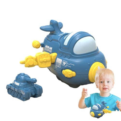 Decorhome Reibungsflugzeug, Push-and-Go-Flugzeug | Reibungsflugzeugspielzeug für Kleinkinder mit integriertem Tank - Bump and Go Lernspielzeugflugzeug für Kleinkinder mit drehbaren Flügeln für und von Decorhome