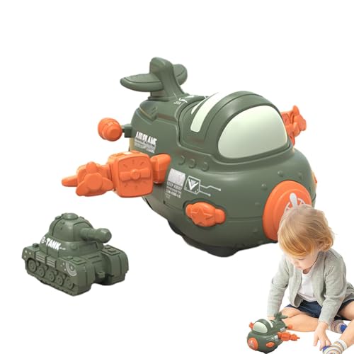 Decorhome Reibungsflugzeug, Push-and-Go-Flugzeug | Reibungsspielzeugflugzeuge mit eingebautem Tank | Bump And Go Lernspielzeugflugzeug für Kleinkinder mit drehbaren Flügeln für und Mädchen ab 3 Jahren von Decorhome