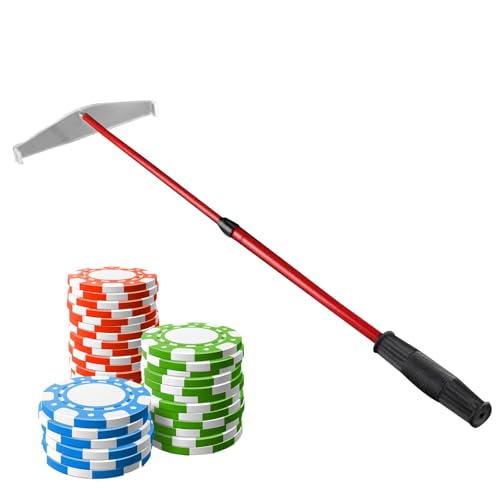 Decorhome Poker Chip – 70 cm Einziehbarer Chip Stick Pusher | Poker Chip | Rechen-Teleskop-Chip | Harrow Spielchips | Sammeln Von Rod Partyspielzubehör Chips | Rod Chips Egge Collector von Decorhome