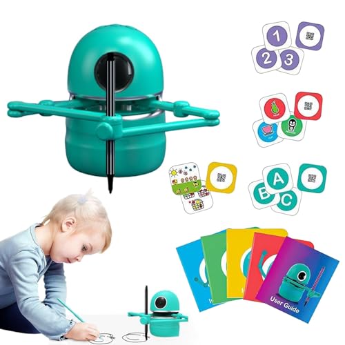 Programmierbares Roboterspielzeug – Zeichen- und Codierungsroboter, Kinder lernen STEM-Spielzeug, interaktiver pädagogischer Zeichenroboter für Kinder, Codierungsroboter, Roboter zum Malen für von Decorhome