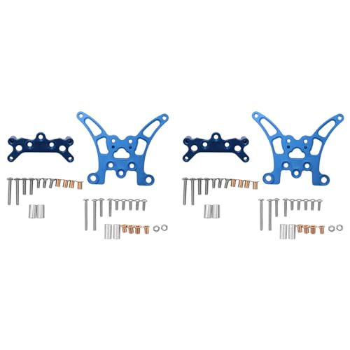 Decqerbe 4 StüCk Metall Stoß DäMpfer Vorne und Hinten für TT-02B TT02B 1/10 RC Auto Upgrade Teile ZubehöR von Decqerbe