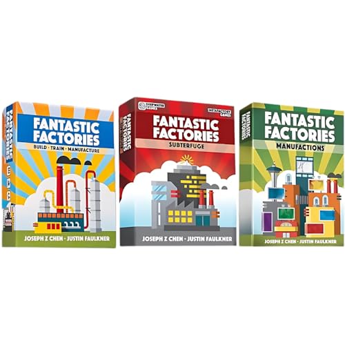 Fantastic Factories The Board Game Bundle: Core Game, Manufactions, and Subterfuge Expansions (3 Items) von Deep Water Games