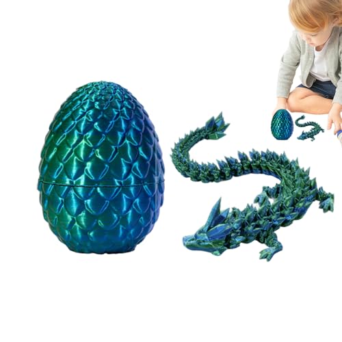 3D-Drachenei, Drache-Zappelspielzeug aus ABS-Kristall, dekoratives Ei mit Drachen im Inneren, beweglicher Drache-Kristalldrache von ausgezeichneter Qualität, Drachenei-Sammelstatue für Kinder, Zappels von Deewar