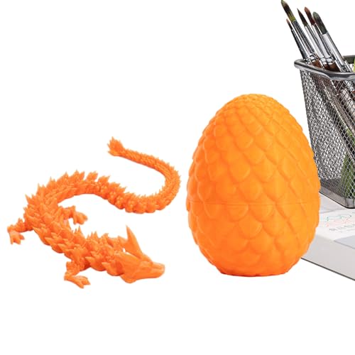 3D-Drachenei, Drache-Zappelspielzeug aus ABS-Kristall, dekoratives Ei mit Drachen im Inneren, beweglicher Drache-Kristalldrache von ausgezeichneter Qualität, Drachenei-Sammelstatue für Kinder, Zappels von Deewar