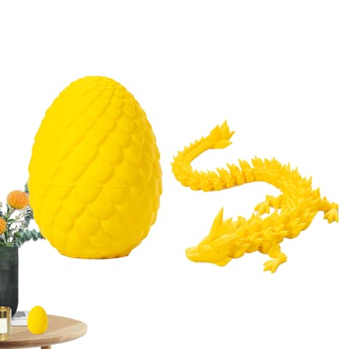 3D-Drachenei, Drache-Zappelspielzeug aus ABS-Kristall, dekoratives Ei mit Drachen im Inneren, beweglicher Drache-Kristalldrache von ausgezeichneter Qualität, Drachenei-Sammelstatue für Kinder, Zappels von Deewar