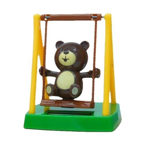 Auto-Schaukelbär – ABS-Schaukelbär, Solar-Tanzbär | Non Stop Swing Dancing Bear Armaturenbrett-Spielzeug, Solar-Bär-Spielzeug Von Ausgezeichneter Qualität, Solar-Bewegungsbär Für Auto, Büro, Schreibti von Deewar