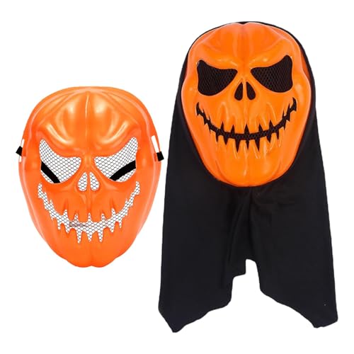 Deewar Horror Face Shield - Tragbare Gesichtsbedeckung | Atmungsaktive Gruselige Halloween Face Shield Halloween Gothic Face Cover Tragbare Festliche Halloween Kostüme Urlaub Gesichtsschutz für von Deewar