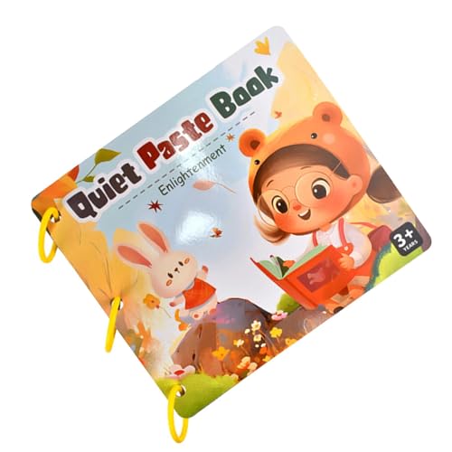 Deewar Lern-Stickerbuch, Frühlern-Stickerbuch | Tier-Stickerbuch - Sensory Busy Book, pädagogisches Vorschul-Busy-Buch, lustige Malbuchseiten für Heimaktivitäten für im Vorschulalter ab 4 Jahren von Deewar