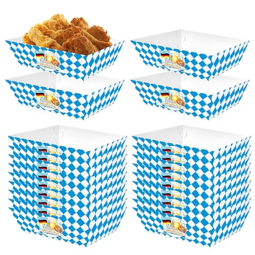 Deewar Oktoberfest-Snack-Box, Popcorn-Box | Souvenir-Süßigkeiten-Goodie-Box mit deutschem Thema | Geschenkboxen für Oktoberfest-Leckereien, Filmnacht-Party-Popcorn-Behälter von Deewar