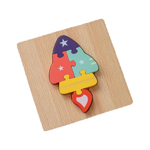 Holzpuzzles Für Kleinkinder | 3D-Puzzles Aus Holz Für Kinder | Kleinkind-Puzzles Im Alter, Spielzeug Für 1 2 3 Jahre Alte Mädchen, Kinder, Puzzle, Lernen, Pädagogisch, Weihnachten, von Deewar