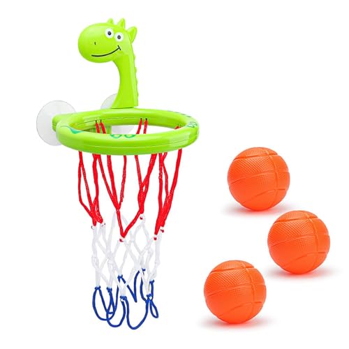 Hoop, 4 Basketballkorb, ABS-Bad-Basketballkorb, tragbarer Basketballkorb, Cartoon-Design, Saugnapf, Basketballkorb, Schlafzimmer, für Kinder, Jungen und Mädchen ab 3 Jahren von Deewar