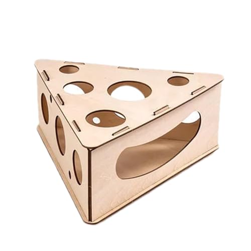 Katzen-Leckerli-Puzzle-Box, Katzen-Puzzle-Box aus Holz | Katzenspielzeug aus Holz für den Innenbereich - Katzen-Puzzle-Futterspender, interaktives Anreicherungsspielzeug, Leckerli-Puzzle-Box, Futterla von Deewar