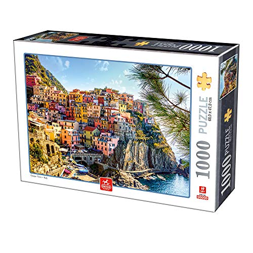 Deico Games 5947502876809 Landscape Puzzle 1000 Italy Cinque Terre, Multicolor von Deico Games