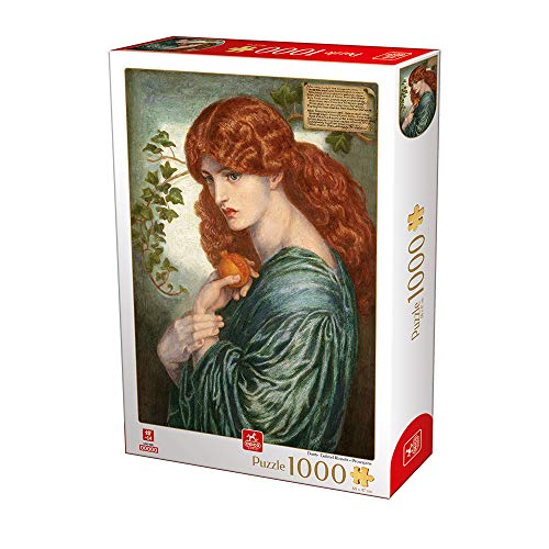 Deico Games 76717 Art Puzzle 1000 Dante Gabriel Rosetti Proserpine, Multicolor von Deico Games