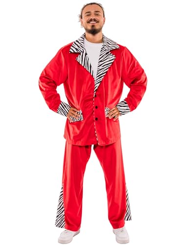 Deiters Anzug Zebra Print Herren rot S/M von Deiters