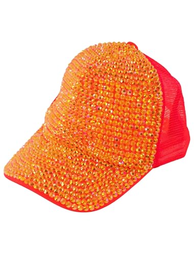 Deiters Baseball Cap mit Strass Neonorange one Size von Deiters