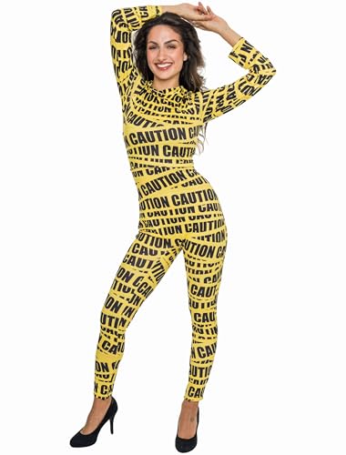 Deiters Catsuit Caution Damen schwarz/gelb S Deiters Catsuit Caution Damen schwarz/gelb S von Deiters