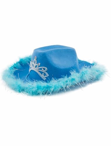 Deiters Cowgirlhut mit Marabu blau one size von Deiters